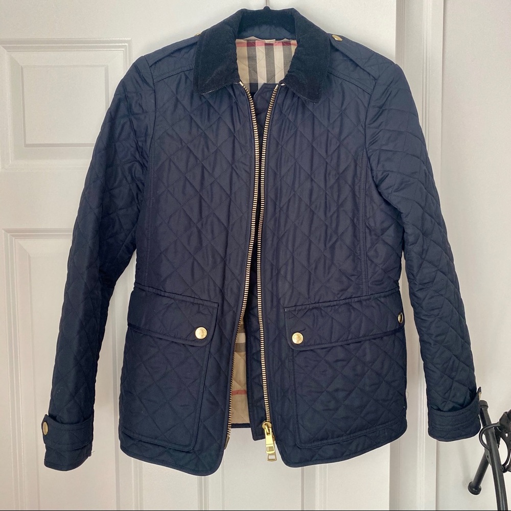 Burberry Quilted Jacket (Navy)